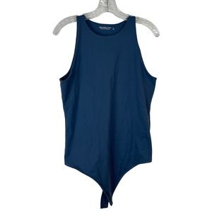 Abercrombie & Fitch Bodysuit Sleeveless Blue Soft A&F Collection Large